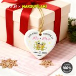 Personalized Long-Tailed Marsupilami Ceramic Ornament with Names Home Decor Christmas Gift for Kids Friends Family | Callie × Marsupilami®