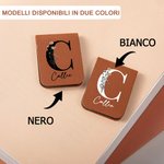 Segnalibro magnetico in pelle PU personalizzato con nome iniziale e fiore di nascita accessorio per letture regalo per amanti dei libri