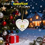 Personalized Long-Tailed Marsupilami Ceramic Ornament with Names Home Decor Christmas Gift for Kids Friends Family | Callie × Marsupilami®
