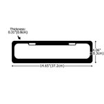 Personalised 1-5 Pet Photos Set of 2 Number Plate Frames with Text Licence Plate Decor Birthday Gift for Pet Owners Lovers