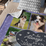 Personligt ben tassavtryck 8 foton mjuk pläd filt med namn heminredning daglig användning födelsedagspresent för husdjursägare