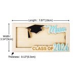 Henkilökohtainen valmistuminen Cap puinen rahan haltija nimi hauska käteistä puolue suosikki lahja luokan 2026 valmistuneet