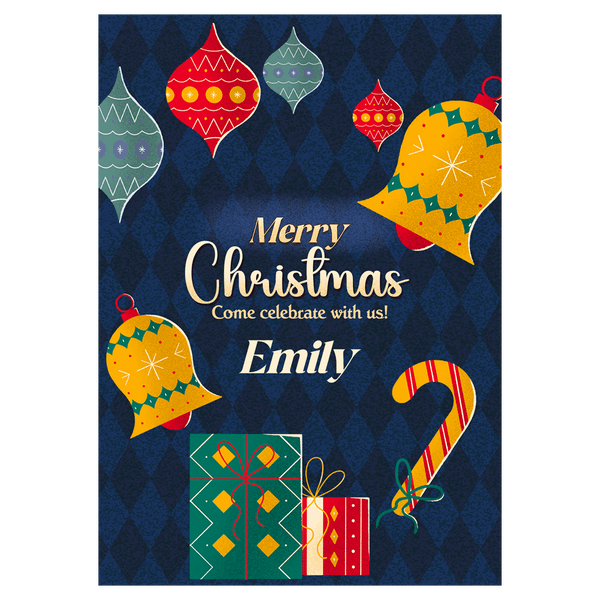 Come Celebrate With Us Christmas Ecard