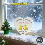 Personalized Long-Tailed Marsupilami Ceramic Ornament with Names Home Decor Christmas Gift for Kids Friends Family | Callie × Marsupilami®