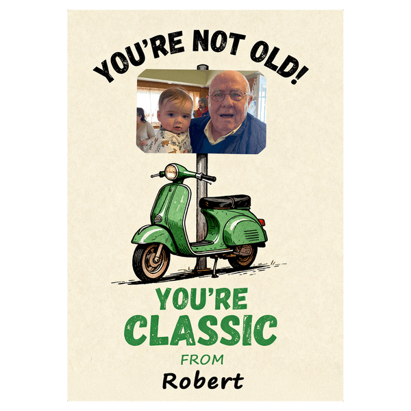 Scooter Photo Birthday Ecard