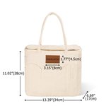 Personlig monogram stor förvaringsväska för garn i canvas med nålfickor och handtag Virka Stickning Tillbehör Födelsedagspresent för hantverksälskare