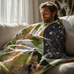 Personligt ben tassavtryck 8 foton mjuk pläd filt med namn heminredning daglig användning födelsedagspresent för husdjursägare