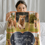 Personligt ben tassavtryck 8 foton mjuk pläd filt med namn heminredning daglig användning födelsedagspresent för husdjursägare