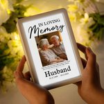 Personalized In Loving Memory LED Photo Frame Mirror with Nickname and Date Memorial Sympathy Gift for Loss of Loved One