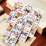 Personalized Folk Art Animal Flower Magnetic Bookmark Clip with Name Reading Birthday Gift for Book Lovers Bookworms