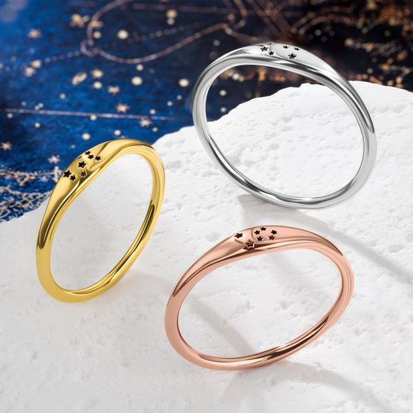 Anillo personalizado de plata de ley de las constelaciones del zodiaco con estrella grabada Accesorios Aniversario San Valentín Regalo para ella