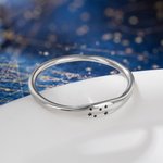 Anillo personalizado de plata de ley de las constelaciones del zodiaco con estrella grabada Accesorios Aniversario San Valentín Regalo para ella