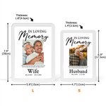 Personalized In Loving Memory LED Photo Frame Mirror with Nickname and Date Memorial Sympathy Gift for Loss of Loved One