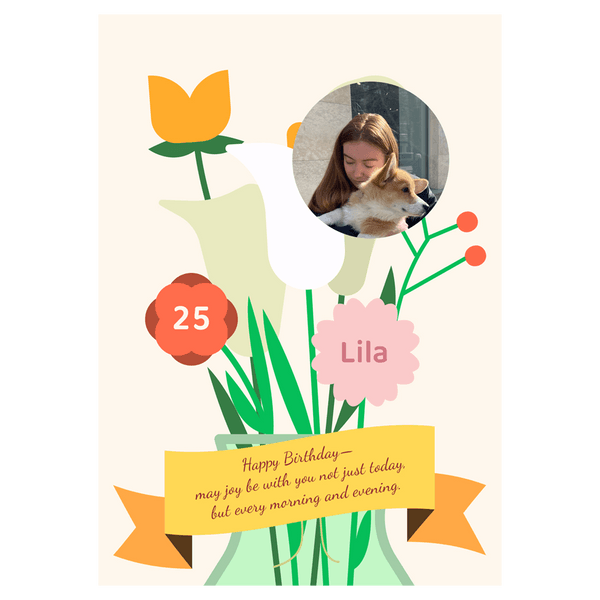 May Joy Be With You Birthday Ecard