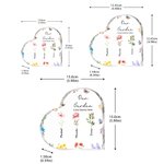 Personalized Birth Flower Butterfly Heart Acrylic Plaque with Name and Text Home Decor Mother's Day Birthday Gift for Grandmother Family