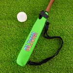 Personalised Ice Cream Drip Doodle Text Baseball Bat Cover with Hook and Loop Sports Essential Game Day Birthday Gift for Baseball Players