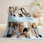 Personalizada Multicolor 1-12 Fotos Collage Suave manta con texto Decoración del hogar Regalo de cumpleaños para la familia Amigos