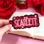 Personligt flerfärgat molnhjärta XOXO magnetiskt bokmärkesklämma med namn för dagligt bruk Alla hjärtans dag-gåva till flickvän som älskar att läsa