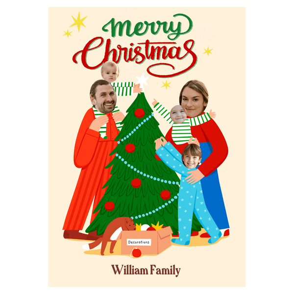 Family Gathering Christmas Ecard