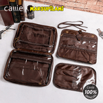 Personalized Long Tailed Marsupilami PU Leather Hanging Toiletry Bag with Name Travel Essential Birthday Gift for Men  | Callie × Marsupilami®