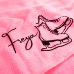 Personalised Skating Fast Drying Towel with Name Ice Skater Team Birthday Gift for Figure Skating Lovers