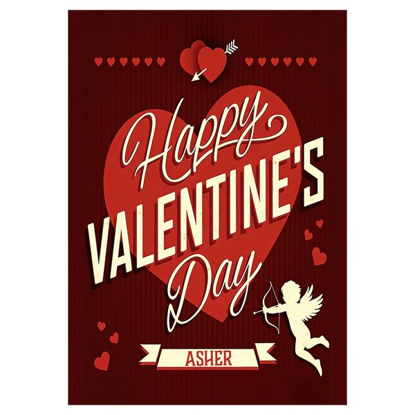 Cupid Symbols Valentine's Day Ecard