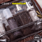 Personalized Long Tailed Marsupilami PU Leather Hanging Toiletry Bag with Name Travel Essential Birthday Gift for Men  | Callie × Marsupilami®