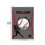 Toalla deportiva personalizada con silueta de personaje de béisbol fútbol con nombre, número y pinza para colgar Día del partido Regalo de cumpleaños para los amantes del deporte