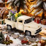 Personalized Vintage Pickup Truck with Christmas Tree Farmhouse Decor