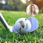 Balle de Golf Personnalisée avec Nom et Photo de Visage Cadeau Anniversaire pour Amateur de Golf