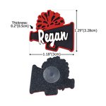 Personalizado 3D-impreso altavoz Pom Pom diseño del encanto del zapato con el nombre de zapatos de decoración de regalo para Cheerleaders