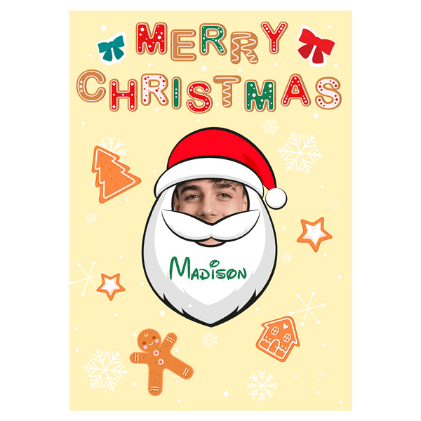 Gingerbread Santa Christmas Ecard