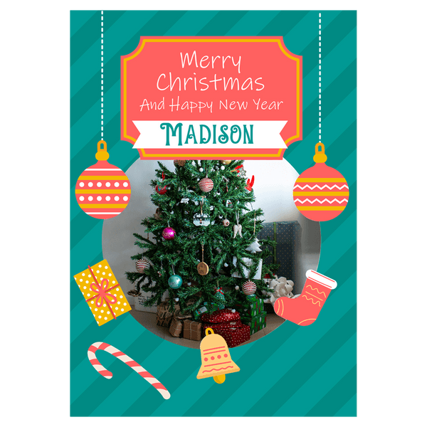 Hanging Greeting Photo Christmas Ecard