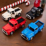 Personalized Vintage Pickup Truck with Christmas Tree Farmhouse Decor
