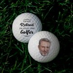 Balle de golf photo personnalisée Cadeau de retraite pour homme golfeur