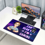 Henkilökohtainen sarjakuvahahmo Gamepad hiirimatto pöytä hiirimatto nimellä ja tekstillä Tietokoneen lisävaruste peli päivä syntymäpäivälahja ystäville