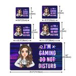 Henkilökohtainen sarjakuvahahmo Gamepad hiirimatto pöytä hiirimatto nimellä ja tekstillä Tietokoneen lisävaruste peli päivä syntymäpäivälahja ystäville