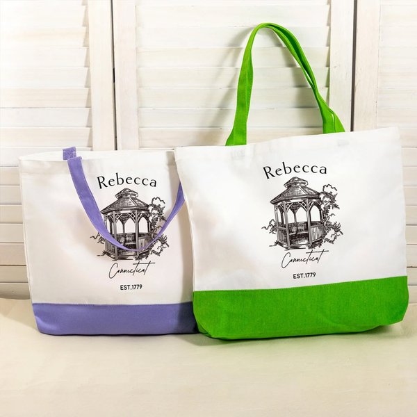 Personalised Gilmore Girls Stars Hollow Gazebo Large Capacity Tote Bag with Name Daily Use Birthday Gift for Women Girl