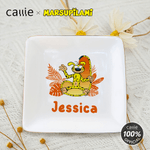 Personalized Long-Tailed Marsupilami Initial Name Ceramic Trinket Jewelry Dish Daily Use Birthday Gift for Girlfriend Wife | Callie × Marsupilami®