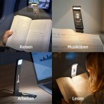 Personalisierte Cartoon Lesefigur wiederaufladbare LED-Leselampe mit Klammer und Namen Geburtstag Geschenk für Bücherliebhaber