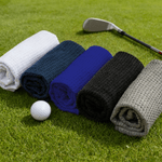 Personalized Embroidered Golf Theme Design Waffle Sport Towel with Name Initial and Carabiner Clip Golf Club Daily Training Gift for Golf Lovers