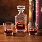 Personalized Sippy Cup Whiskey Decanter with Engraved Name Retirement Father's Day Birthday Gift for Father Bartenders