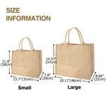 Personalisierte Farbe Brief drucken Burlap Jute Tote Tasche mit Namen Hochzeit Geburtstag Reise Geschenk für Frauen