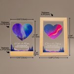 The Night Our Story Began -- Personalized Date Text -- LED Night Light