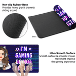 Henkilökohtainen sarjakuvahahmo Gamepad hiirimatto pöytä hiirimatto nimellä ja tekstillä Tietokoneen lisävaruste peli päivä syntymäpäivälahja ystäville