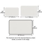 Personalised Santa Claus Driving a Car Welcome Mat Non-Slip Absorbent Door Mat Christmas Gift for Family Friend