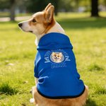 Personalized 3D Cartoon Dog Soft Warm Puppy Dog Hoodie Clothes with Name and Text Birthday Gift for Pet Lover Owner
