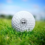 Personalized Comic Style Character  Golf Ball with Name Training Competition Birthday Gift for Golf Player