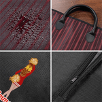 Personalized Cartoon Cheerleading Character Waterproof Hanging Garment Bag with Name Daily Training Rehearsals Travel Accessory Gift for Cheerleaders