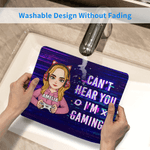 Henkilökohtainen sarjakuvahahmo Gamepad hiirimatto pöytä hiirimatto nimellä ja tekstillä Tietokoneen lisävaruste peli päivä syntymäpäivälahja ystäville